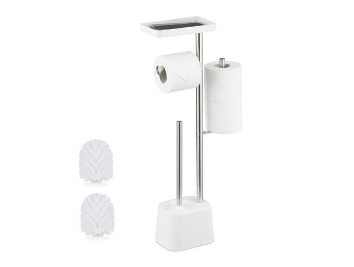 Relaxdays Serviteur WC décoratif et pratique