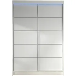 SCHWEBETÜRENSCHRANK Lino IV mit RGB LED Beleuchtung