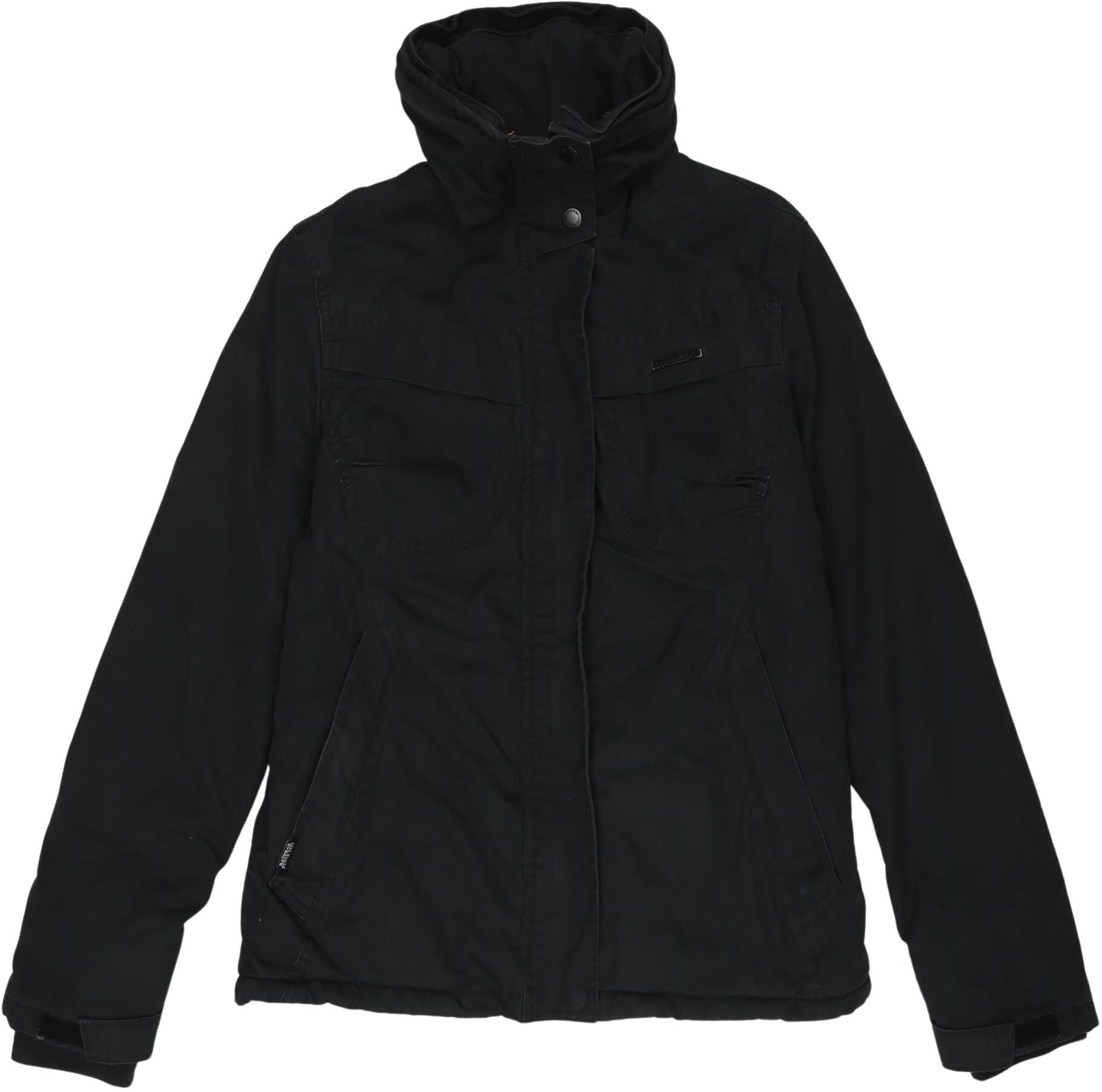 ragwear Mädchen Jacke oder Mantel, Schwarz, Gr. XS, Wolle / Synthetik - Second Hand