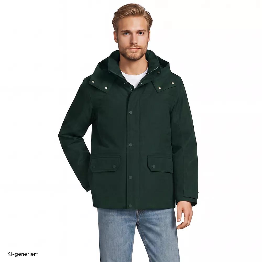 EXPEDITION Daunenjacke, Herren, size: regular, Grün, Polyester/Nylon/Daunen, by Lands' End