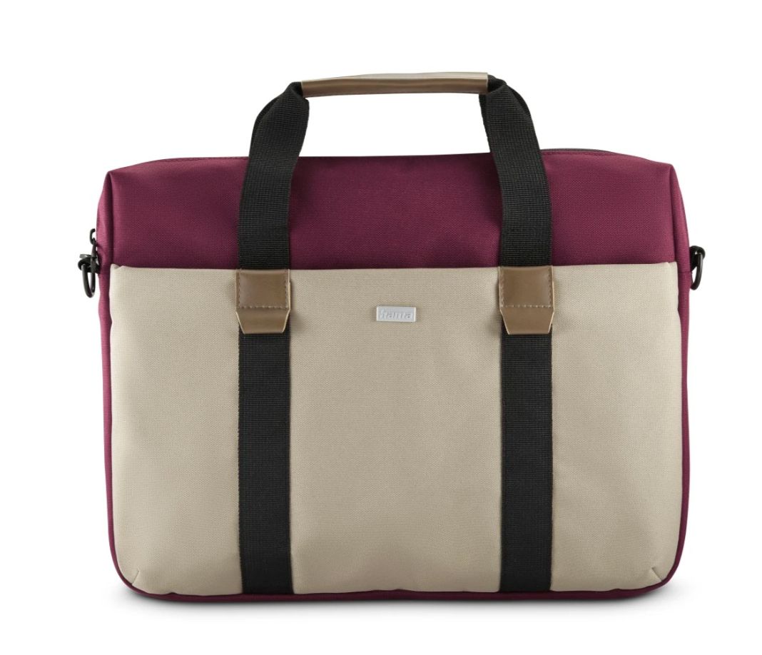 Hama 222063 Silvan Notebooktasche bis 41,1 cm (16.2 Zoll) (Beige/Rot) 00222063