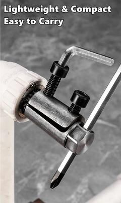 Inspired Living Universal Angle Valve Extractor & Repair Kit For Damaged Faucet Valves, Broken Screws & Water pipe Threads gold
