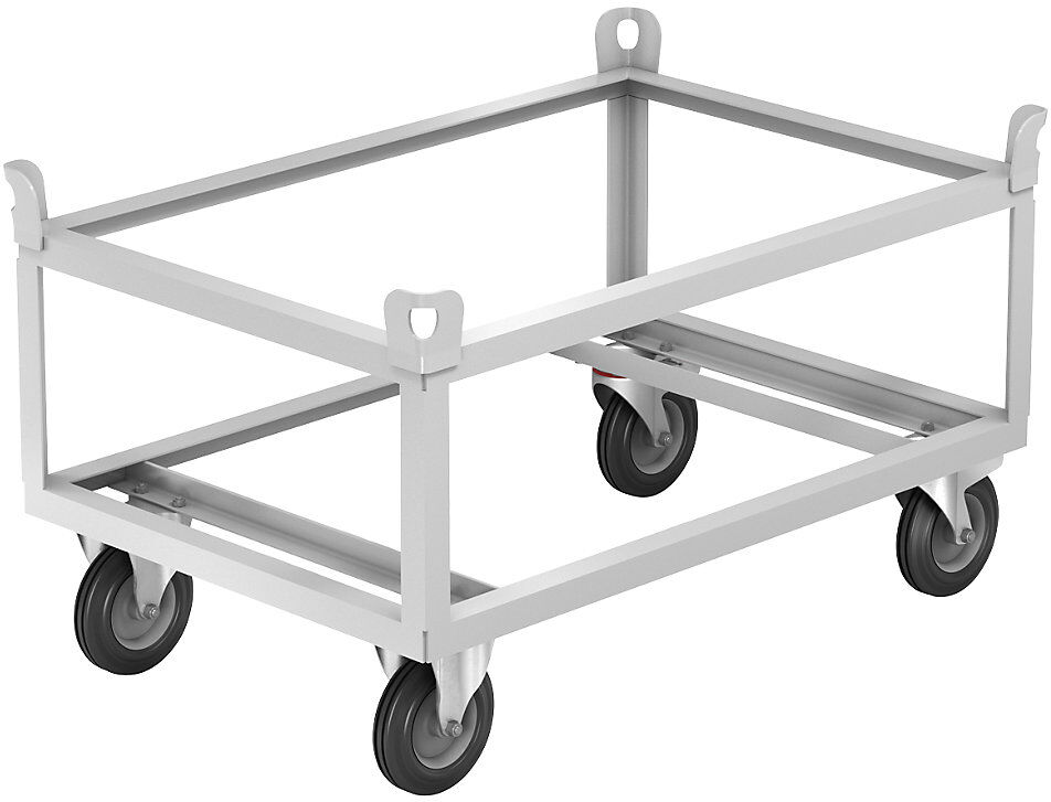 ESD-Fahrgestell, Tragfähigkeit 500 kg, Ladehöhe 650 mm, ab 10 Stk eurokraft pro