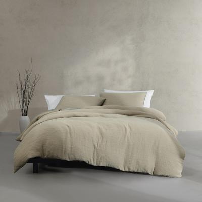 Calvin Klein Washed Texture Solid Cotton Duvet Cover Set