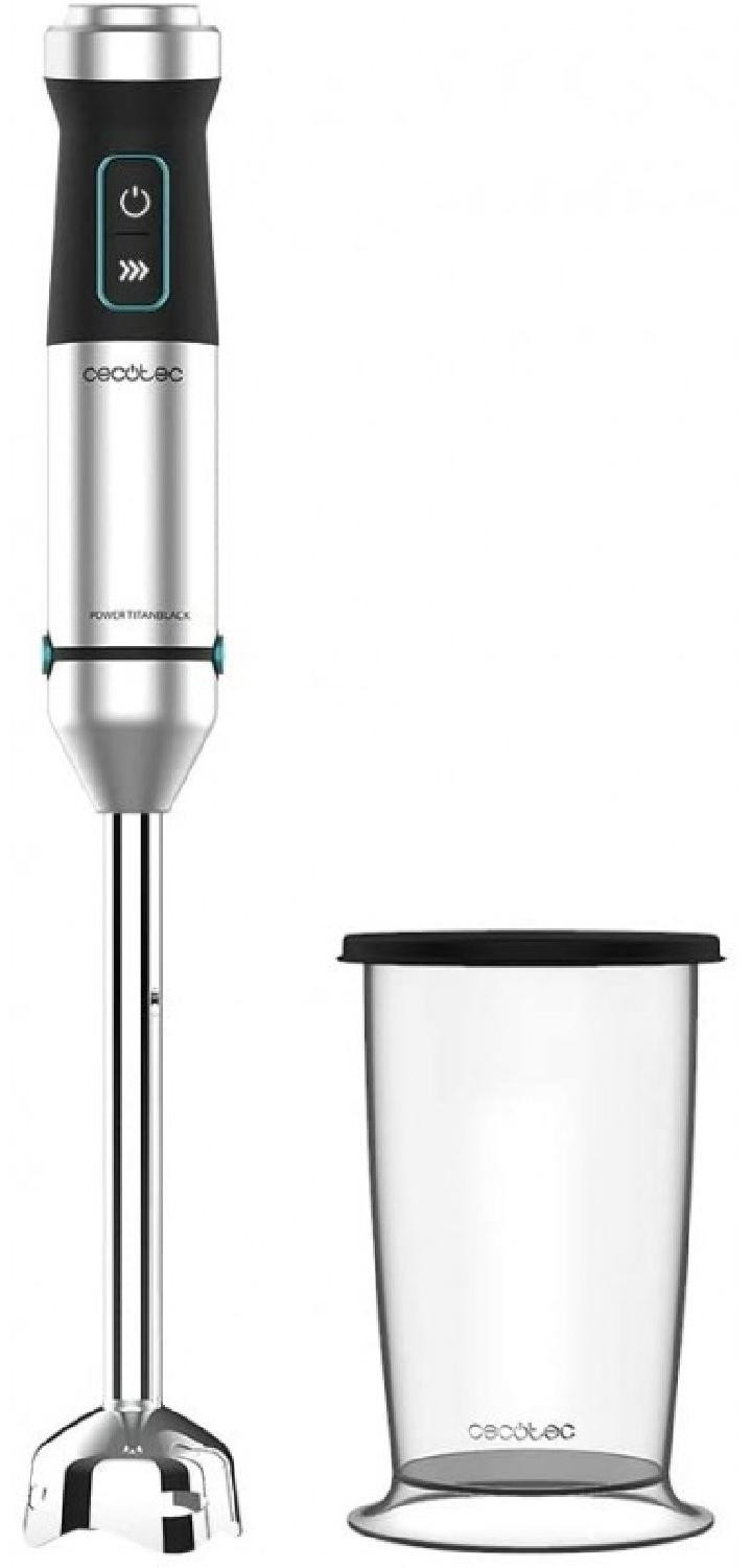 Cecotec Stabmixer Power TitanBlack 1500 XL, 1500 Watt, Zwart/Roestvrij staal