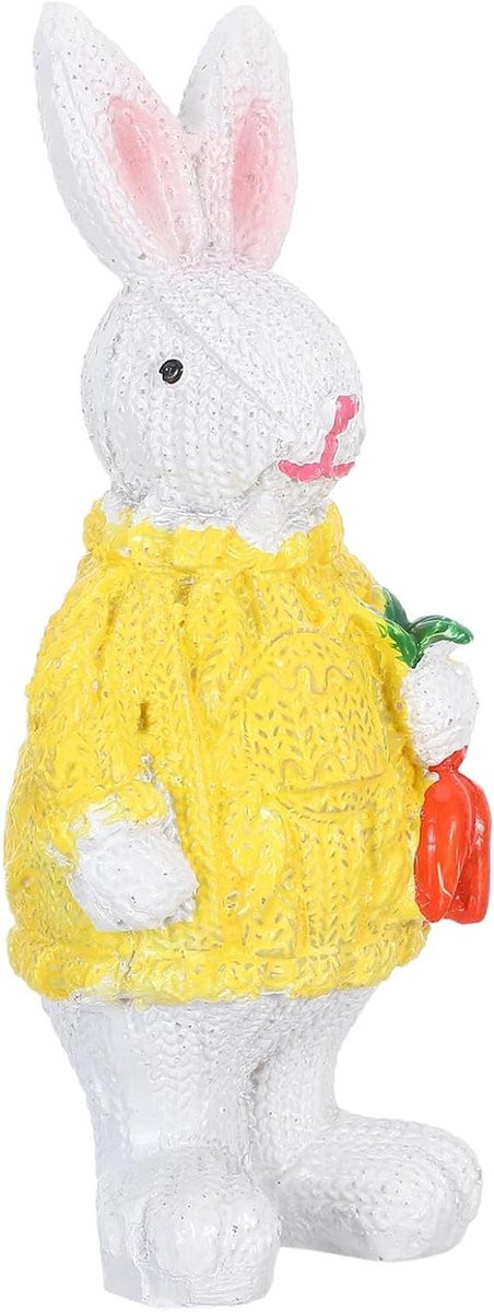 Paashaas Resin Decoratie - Meerkleurig Konijn Beeldje - Hoogte: 105 cm