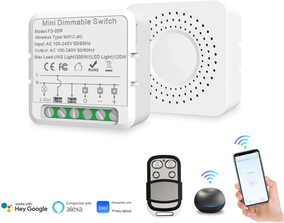 INF Module d'interrupteur variateur Zigbee - Contrôle intelligent de l'éclairage domestique