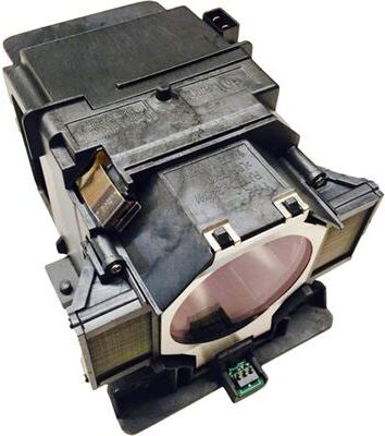 Jaspertronics™ V13H010L81 Lamp & Housing for Epson Projectors w Original Lamp Inside - 1 Year Warranty