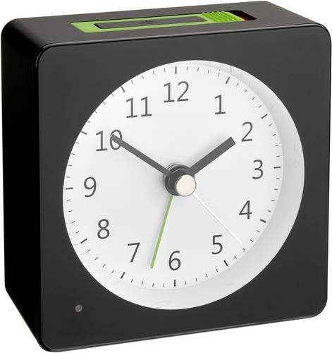 TFA Dostmann 60.1031.01 Quarz Wecker Schwarz Alarmzeiten 1