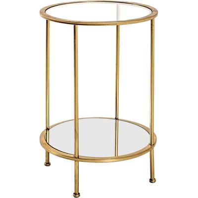 Beistelltisch HAKU "Sofatisch, Wohnzimmertisch", gold (gold, gold, gold), B:38cm H:55cm T:38cm, Tische, Beistelltisch, rund - aus Metall Gold - Ø/H 38/55 cm