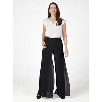 Schlupfhose "Hermann Lange Hose", Damen, Gr. 42, schwarz, 100% Polyester, SELECT BY HERMANN LANGE, Hosen Schlupfhose