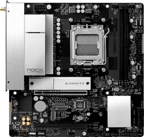 ASRock B850M Rock Wifi (AM5) (D) Mainboard Sockel (PC) AMD AM5 Mainboard-Chipsatz AMD B850