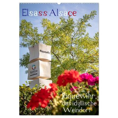 Elsass Alsace Riquewihr, das idyllische Weindorf (Wandkalender 2027 DIN A2 hoch), CALVENDO Monatskalender