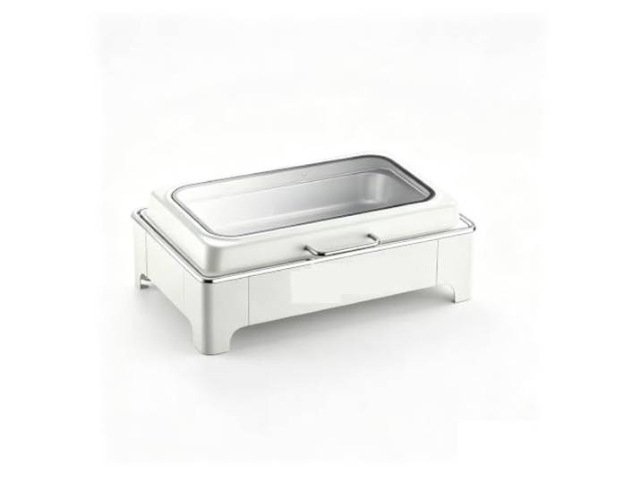 Hochwertiges Chafing Dish-Buffet-Set Speisenwärmer Visualisierter Deckel, glatte Kanten und Brennstoffrahmen, Speisenwärmer for Partys, Buffets