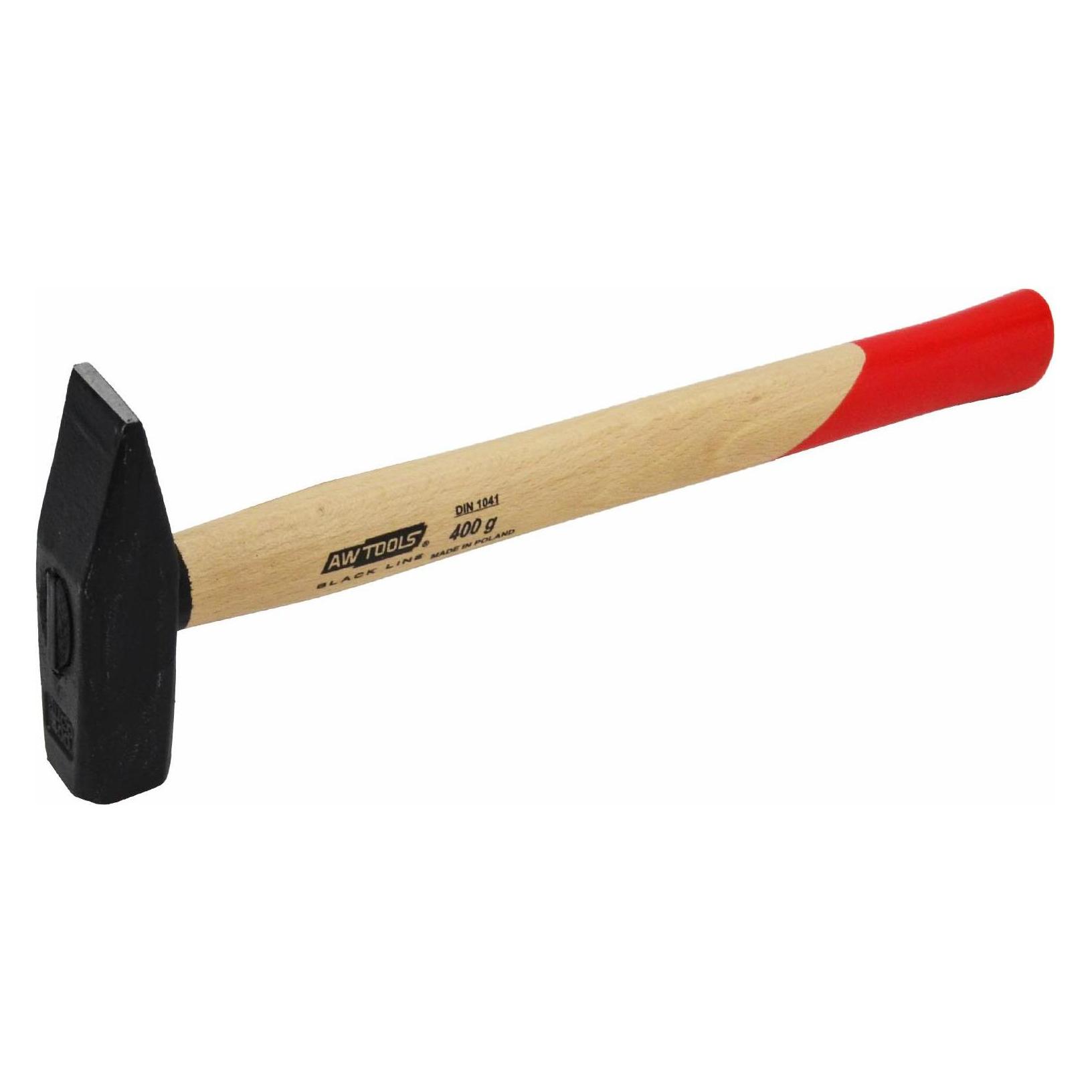 Awtools Młotek ślusarski 0,4 kg Trzonek Drewniany Black Line (400 g) (AW32034BL)
