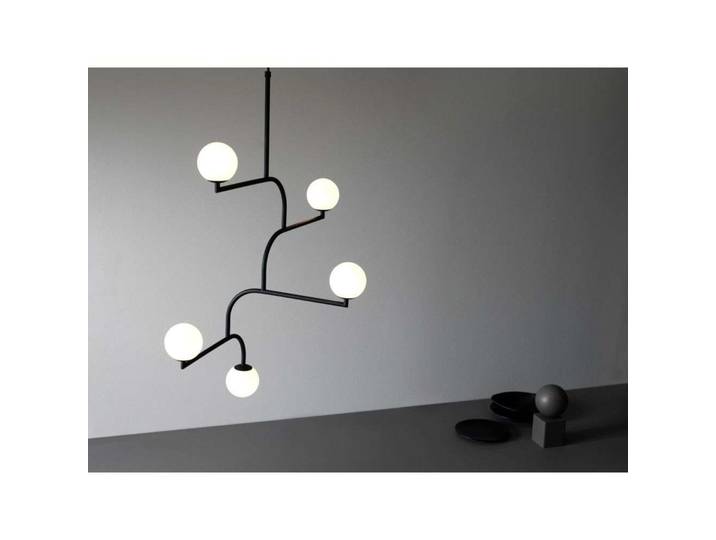 Mobil 100 Pendelleuchte Black/Opal - Pholc - Esszimmer - Metall