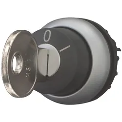 Eaton 216887 Schlüsseltaste, rastend, 2 Stellungen, Schlüssel abziehbar: 0, I, Frontring Titan M22-WRS
