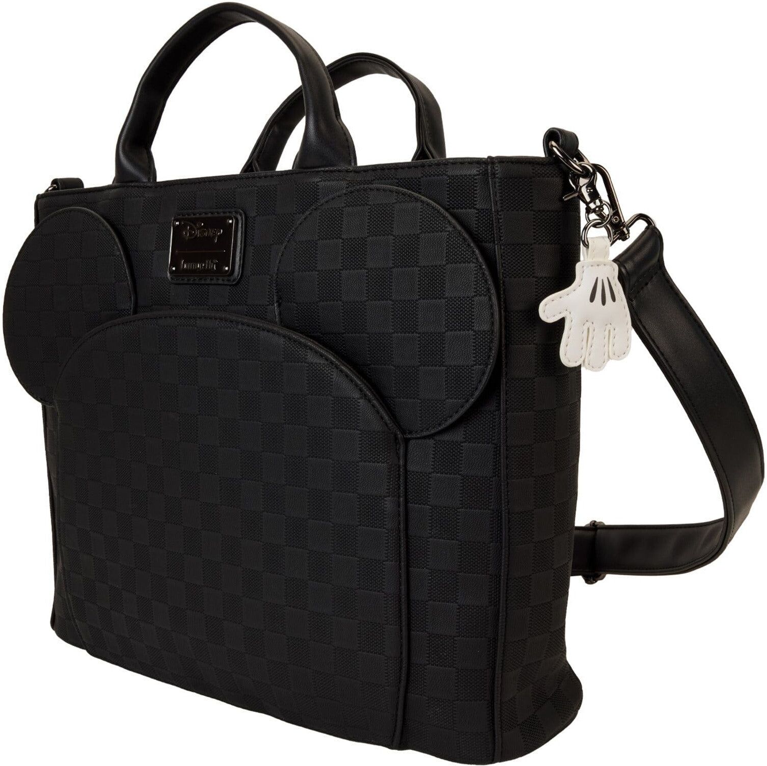Loungefly Disney Mickey Ear Evergreen Convertible Tote Bag - Vegan Leather, Convertible, Crossbody, Backpack
