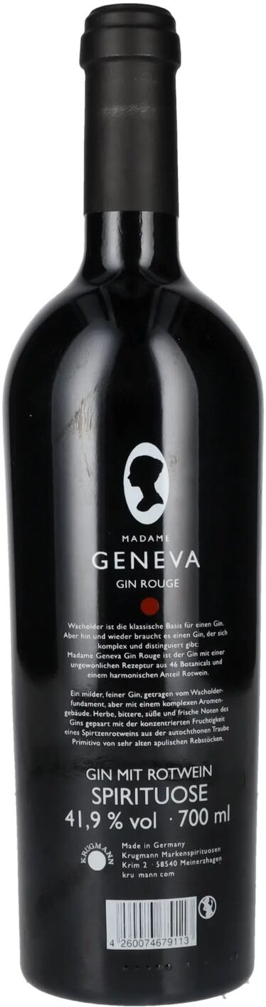 Madame Geneva Gin Rouge 41,9% Vol. 0,7l