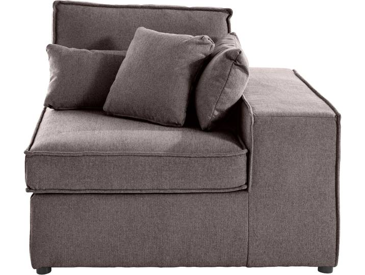 Sofaelement, Baumwollmix, Grau (Taupe), 100×100 cm, Fest, Landhaus, Raum.ID