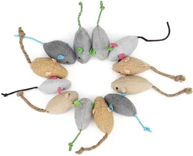 Fusion Finds Interactive Rattle Catnip Cat Mice Toys For Indoor Cats a 5pcs