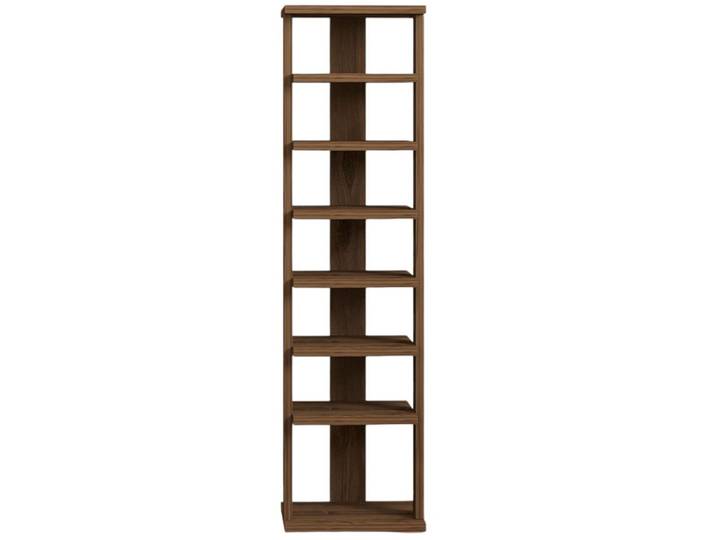 Schuhregal Hylde Walnuss Holz B 29.6 H 110 cm - Material: Holzwerkstoff - Schuhregal