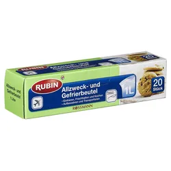 RUBIN Gefrierbeutel 4305615566511 transparent 1,0 l