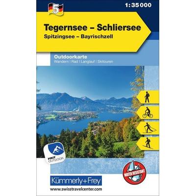 Kümmerly+Frey Outdoorkarte Deutschland 5 Tegernsee, Schliersee 1:35.000, Sonstige von , Kümmerly+Frey, 978-3-259-02505-5