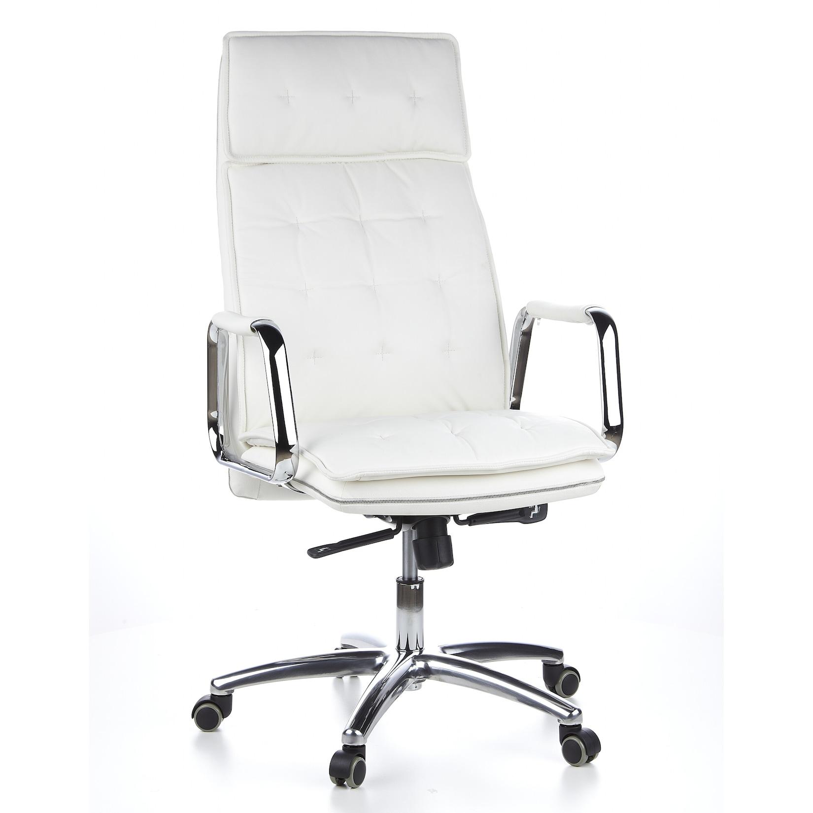 hjh OFFICE Profi Chefsessel VILLA 20 Leder mit Armlehnen