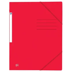 Oxford Eckspannmappe Top File+ A4 390g rot