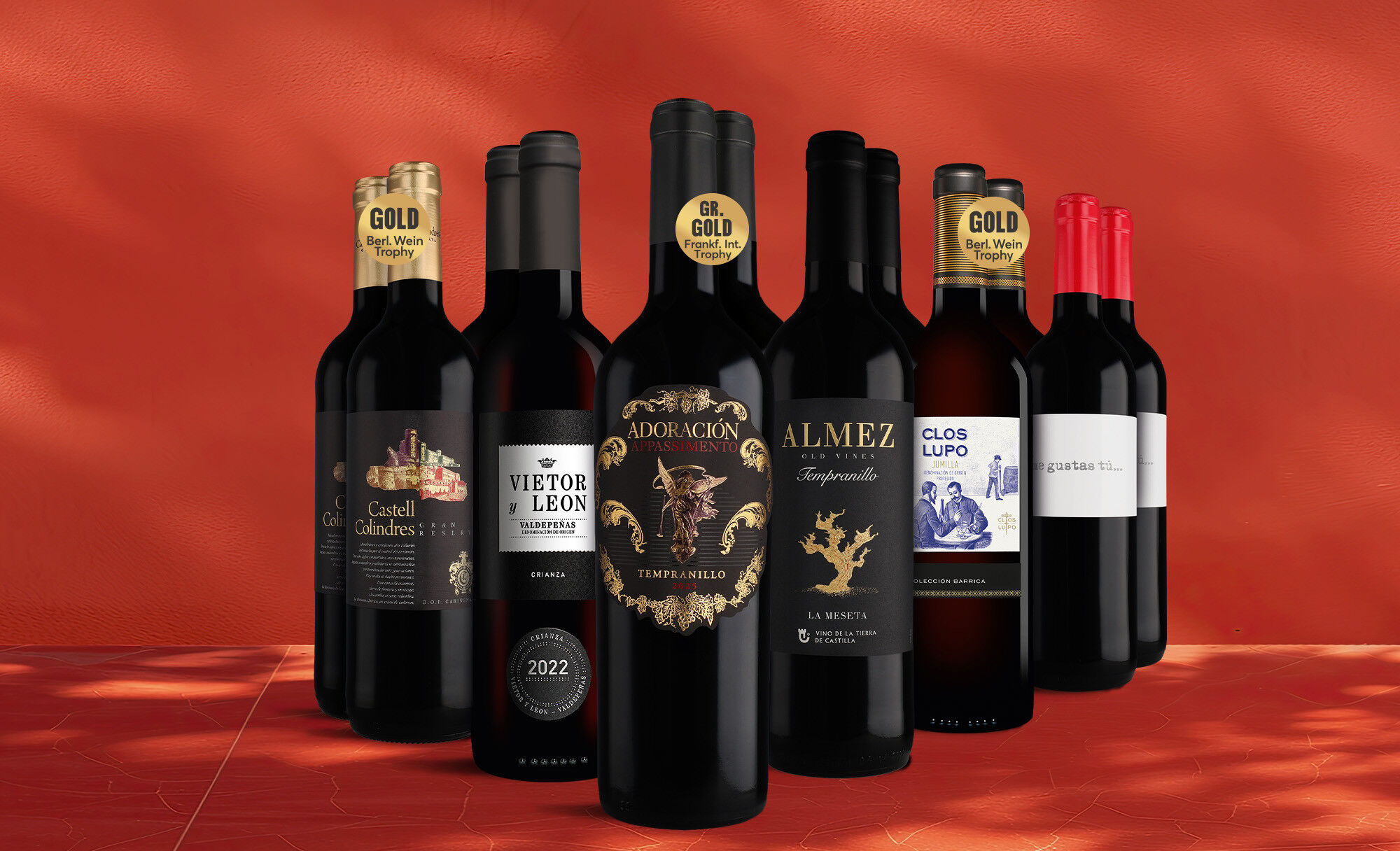 Rotwein-Topseller-Paket Weinpaket  aus Spanien