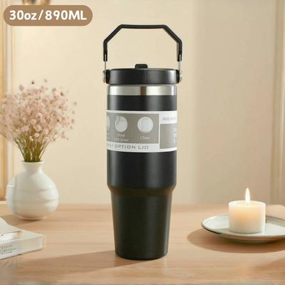 Multicon Wholesale Hub Stainless Steel Thermos Cup, Large Capacity Water Bottle With Straw, Vacuum Flask Coffee Insulation Cup Stainless Steel Thermos Cup, Large Capacity Water Bottle With Straw, Vacuum Flask Coffee Insulation Cup