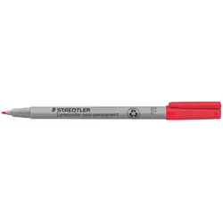 STAEDTLER Folienstift Lumocolor 0.6 mm, rot, non-permanent