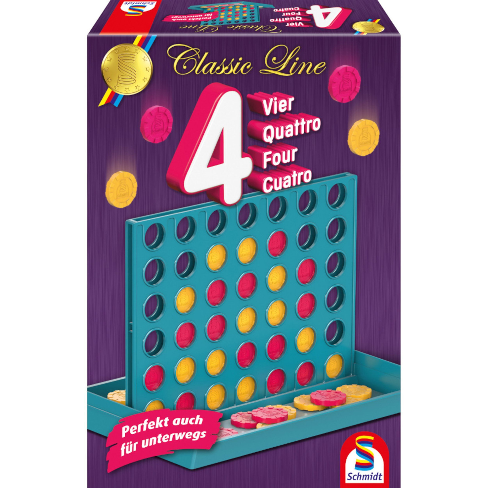 Schmidt Spiele Vier - Classic Line tactisch bordspel voor kinderen vanaf 6 jaar