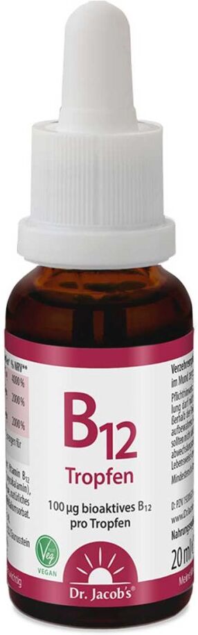 Dr. Jacob's Vitamin B12 Tropfen 100 mcg Methylcobalamin vegan