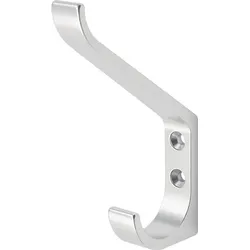 hermeta Huthaken 0148 einfach 86,5 mm Aluminium silberfarbig eloxiert 135 mm - 0148-01E