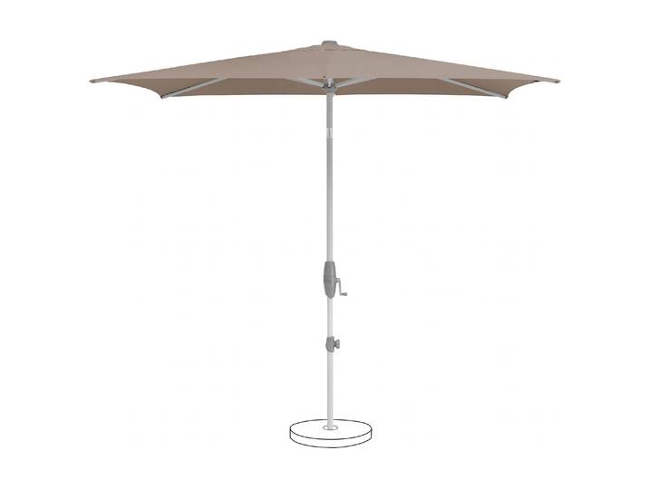 Sonnenschirm Suncomfort by Glatz Shell Turn 250 x 200 cm , grau (taupe), Standschirme, Sonnenschirm