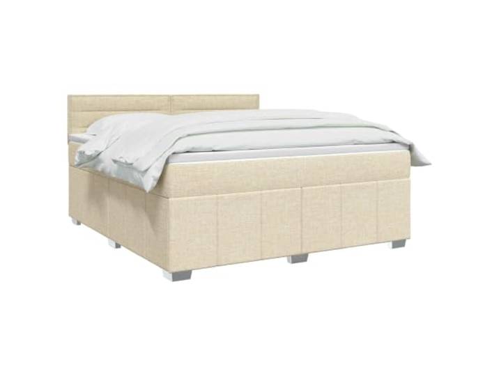 vidaXL Boxspringbett mit Matratze Creme 180 x 200 cm Stoff Passt die Unterstützung an deine gewünschte Höhe an. Beleuchte deinen Raum mit flexibler Beleuchtung