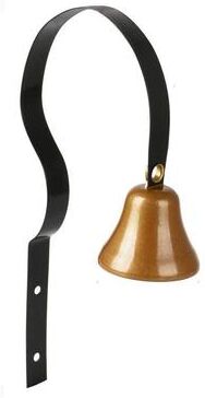 Inspired Deals Retro Christmas Bell Metal Wall Doorbell & Dog Training Bell For Home Decor black