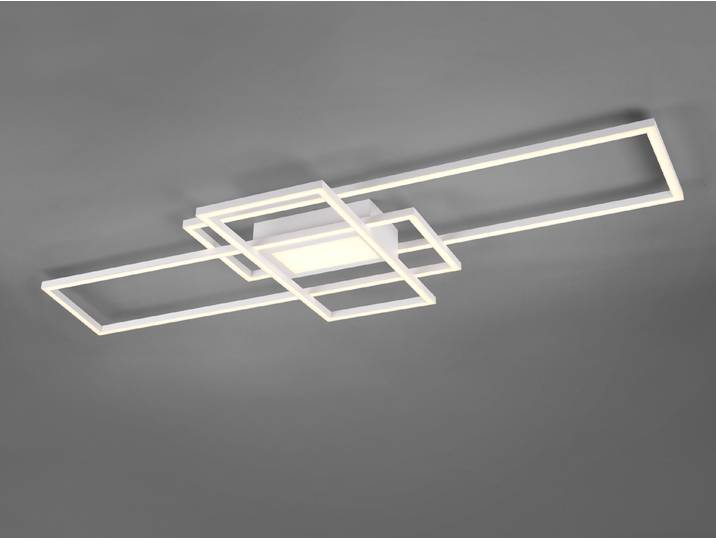 Trio Leuchten LED Deckenleuchte Irvine 620010431, Metall Weiß matt, inkl. 60 Wat