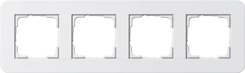 Gira 0214410 afdekframe E3 4-voudig zuiver wit glanzend