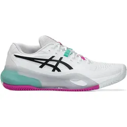 ASICS, Herren, Hallenschuhe, Gel-Resolution X Clay White/Aurora Green Man (44.5), Grün, Weiss