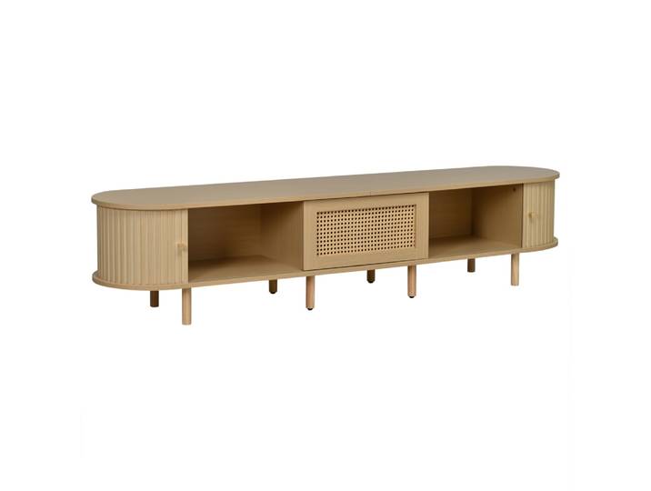 Meuble tv avec porte et tiroir pour tv jusqu'à 75 pouces