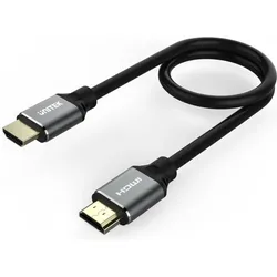 Unitek HDMI – HDMI (3 m), Videokabel, Schwarz, Grau