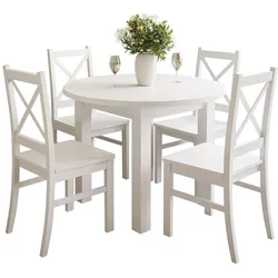 TISCHGRUPPE OLEA Tisch + 4 Stühle