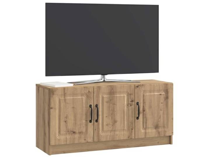 GKHPYURE TV-Schrank Eiche Handwerk 99 x 34,5 x 47 cm Technisches Holz, 3 Türen, 60 kg Tragkraft, großer Stauraum, modernes Design