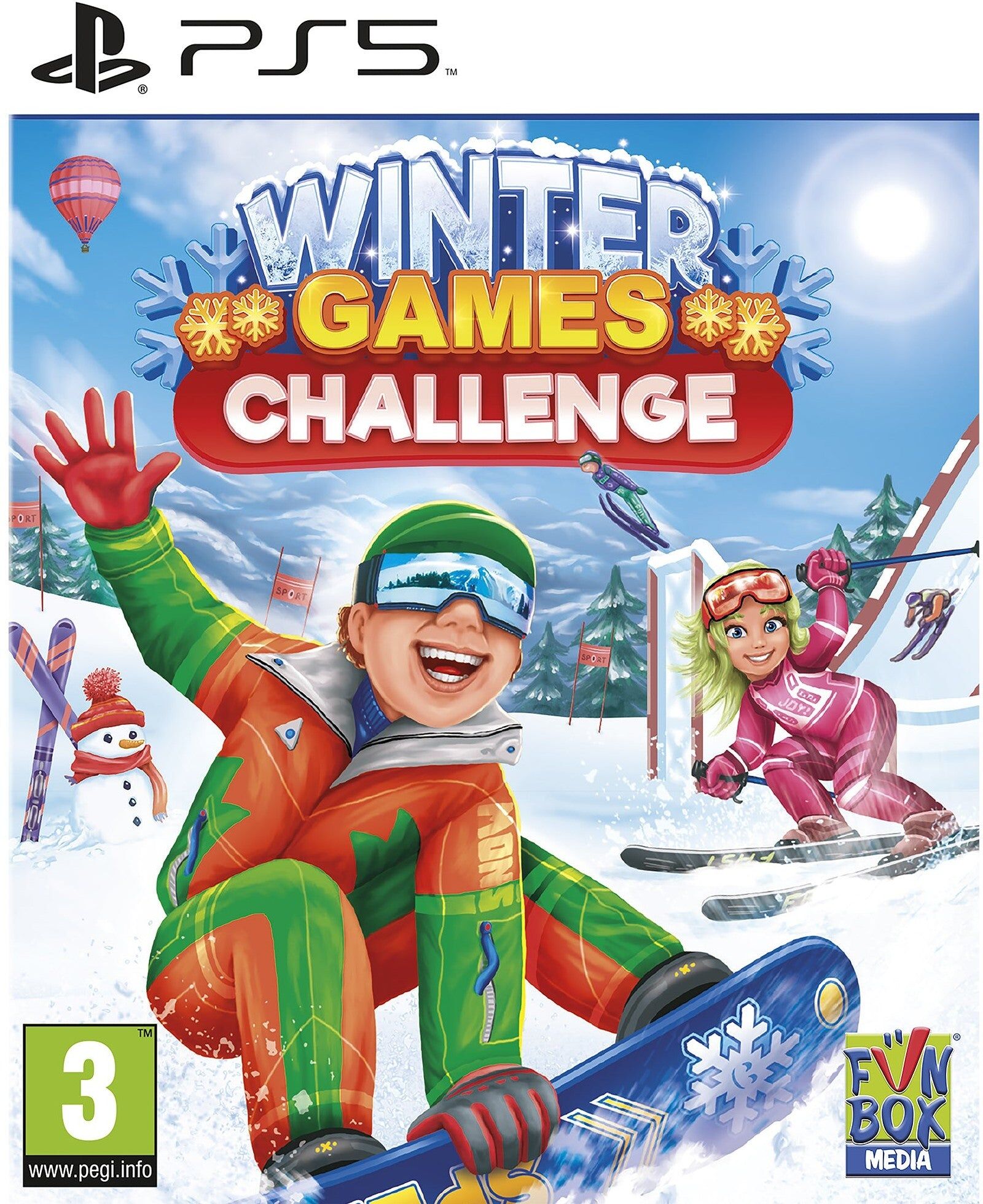 Funbox Media Ltd Winter Games Challenge for PlayStation 5 (Disc) - 8 Winter Sports - PlayStation 5 Game