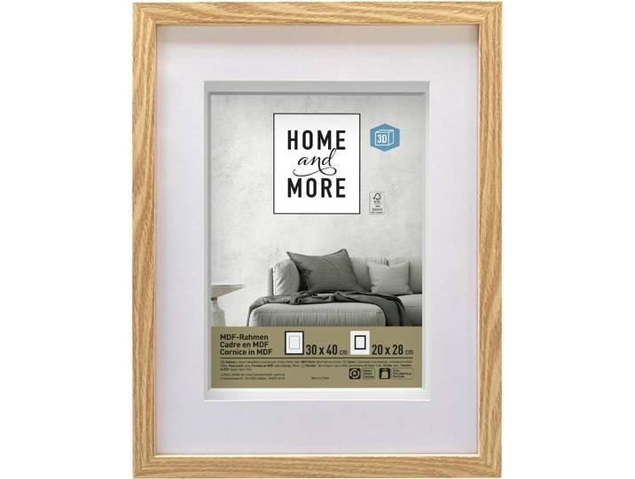 Home and More Bilderrahmen PPT 30 x 40 cm Natur MDF