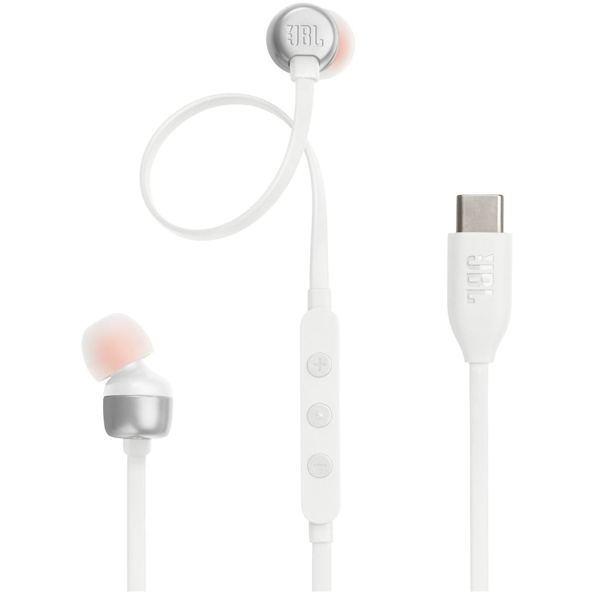 JBL Tune 310C In-ear oordopjes met microfoon Wit