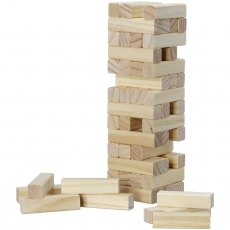 Klassik Games Wackelturm - Tiberrr! Spiel - Holz - 56 Blöcke - 24cm hoch 289711